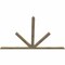 Ekena Millwork Saratoga Rough Sawn Timber Gable Bracket, Douglas Fir, 96"W x 64"H x 2"D x 4"F, 16/12 Pitch GBW096X64X0204SAR00RDF - alternate 3